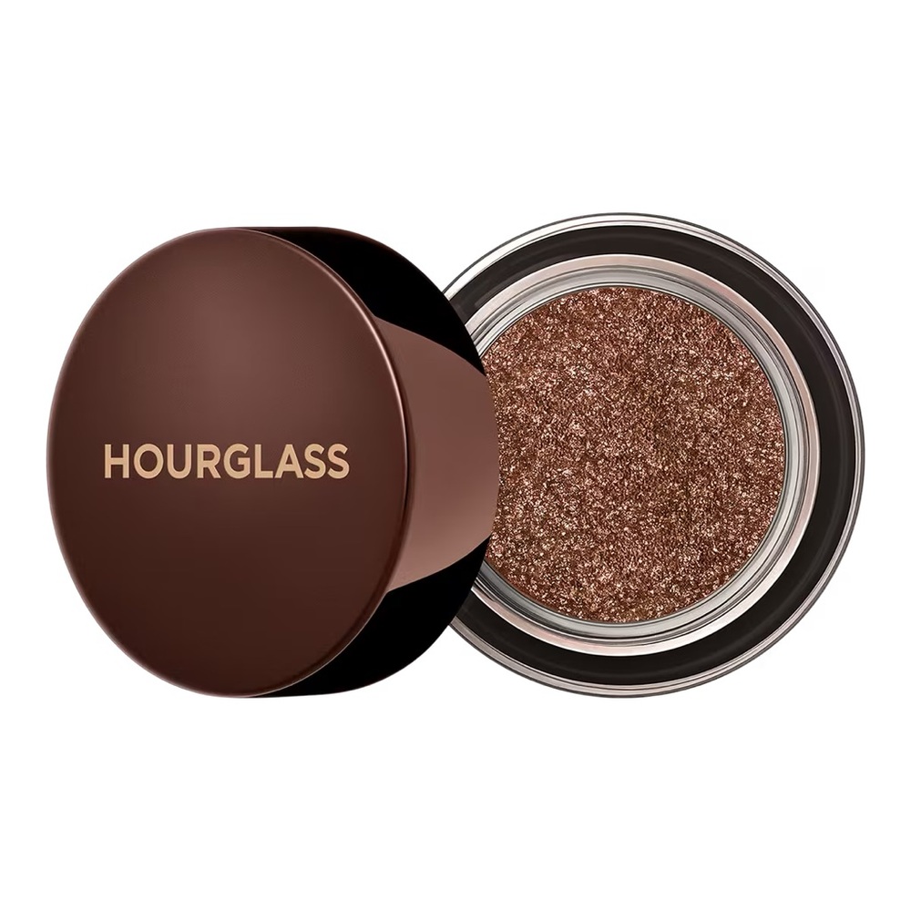 HOURGLASS Scattered Light Glitter Eyeshadow Burnish Metallic Deep Bronze Brown